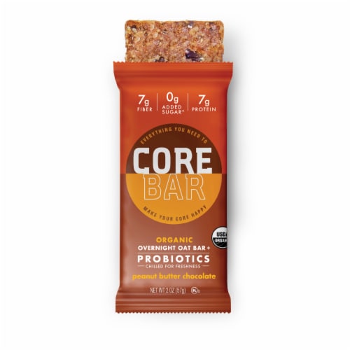 CORE® Peanut Butter Chocolate Protein Vegan Bar Perspective: right