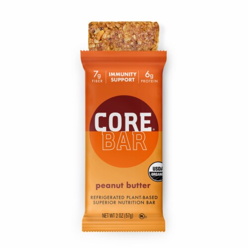 CORE® Bar Organic Plant-Based Peanut Butter Crunch Protein Immunity Bar ...