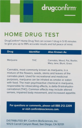 DrugConfirm Marijuana Home Drug Test Perspective: right