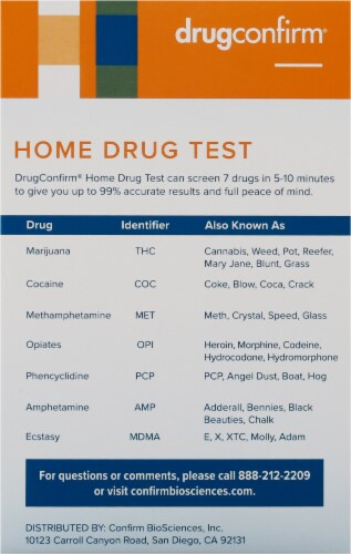 DrugConirm 7 Drugs Home Test Perspective: right