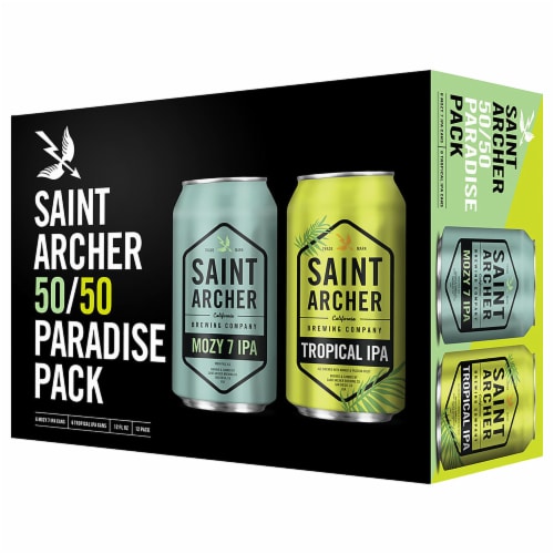 Saint Archer Craft Beer 50/50 Paradise Variety Pack Perspective: right