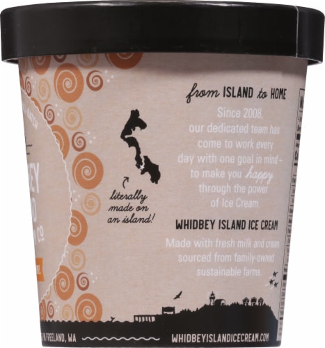 Whidbey Island Salted Caramel Ice Cream Pint Perspective: right