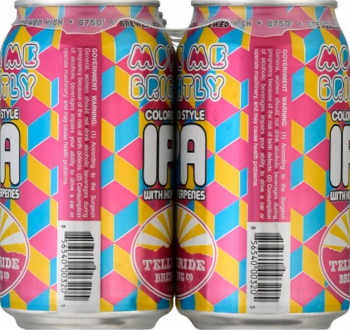 Telluride Move Me Brightly Colorado Style IPA Craft Beer Perspective: right