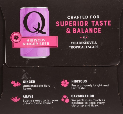 Q Mixers Hibiscus Ginger Beer Perspective: right