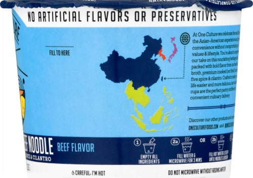 One Culture Foods Taiwanese Beef Noodles with Bone Broth Perspective: right