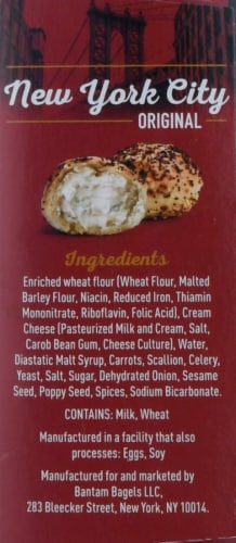 Bantam Bagels Everything Mini Stuffed Bagels Perspective: right