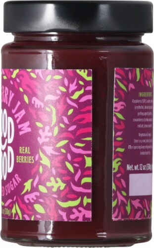 Good Good No Added Sugar Raspberry Jam Perspective: right
