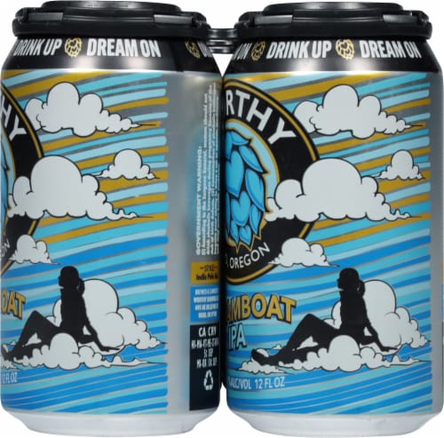 Worthy Brewing Co. Dreamboat IPA Beer Perspective: right