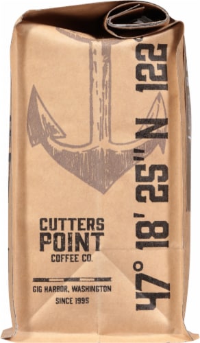 Cutters Point Coffee Co. Fishermen's Blend Dark Roast Ground Coffee Perspective: right