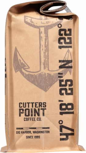 Cutters Point Coffee Co. Dark Harbor French Roast Ground Coffee Perspective: right
