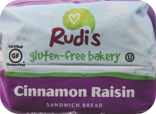 Rudi's Gluten Free Cinnamon Raisin Bread Perspective: right