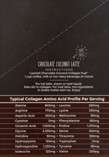Primal Kitchen Collagen Fuel Chocolate Coconut Collagen Peptide Drink Mix 12 Count Perspective: right
