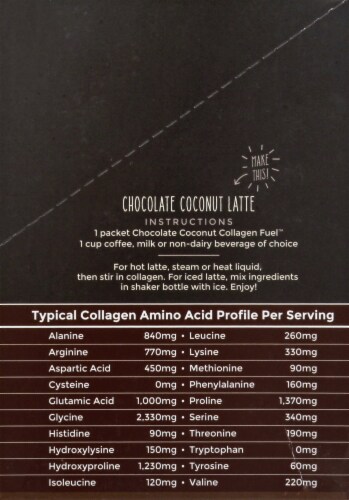 Primal Kitchen Collagen Fuel Chocolate Coconut Collagen Peptide Drink Mix 12 Count Perspective: right