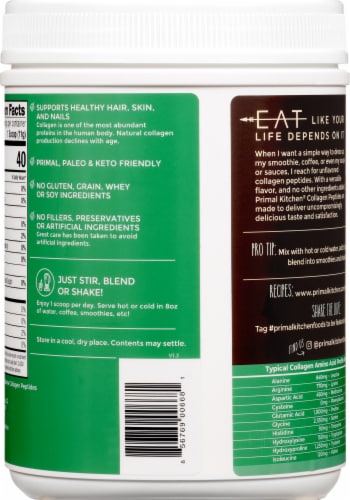 Primal Kitchen Unflavored Collagen Peptides Perspective: right