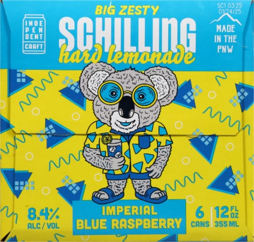 Schilling Imperial Blue Raspberry Hard Lemonade Perspective: right