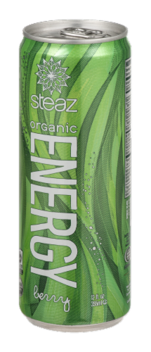 Steaz Organic Berry Energy Drink Perspective: right