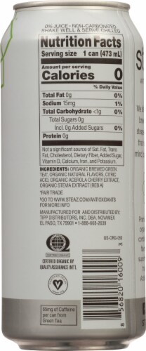 Steaz® Zero Calorie Iced Tea Half And Half Green Tea With Lemonade Perspective: right
