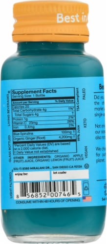 Sol-ti® Blue Mystic SuperShot Herbal Supplement Perspective: right