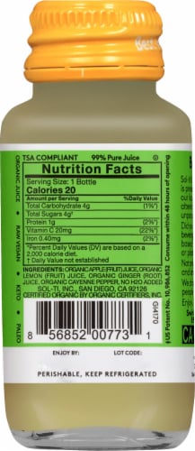 Sol-ti® Ginger SuperShot™ Herbal Supplement Perspective: right