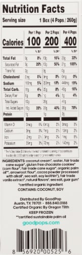Goodpop® Organic Cookies & Cream Pops Perspective: right