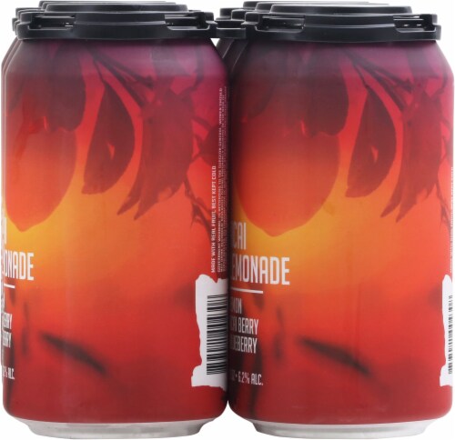 Avid Cider Company Acai Lemonade Hard Cider Perspective: right
