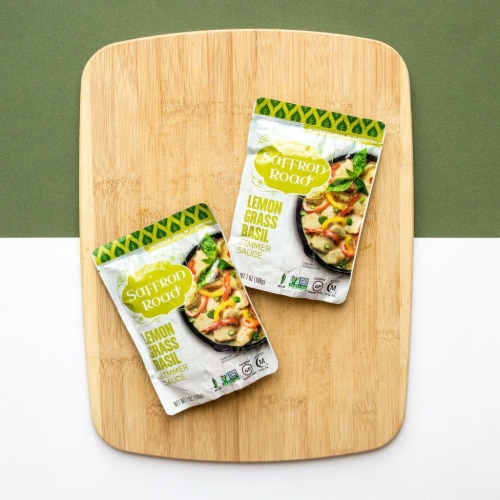 Saffron Road Lemongrass Basil Gluten-Free Simmer Sauce Perspective: right