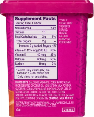 Viactiv Caramel Chews Perspective: right