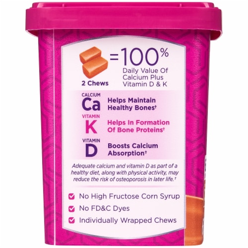 Viactiv Milk Chocolate Calcium Soft Chews Perspective: right