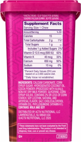 Viactiv Calcium Plus D Milk Chocolate Perspective: right