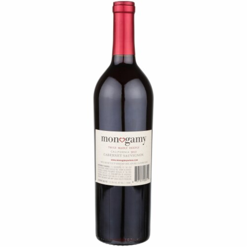 Monogamy Cabernet Sauvignon California Red Wine Perspective: right