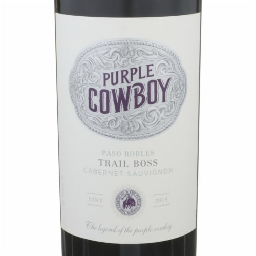 Purple Cowboy Cabernet Sauvignon California Red Wine Perspective: right