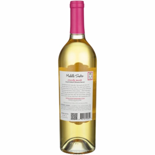 Middle Sister Smarty Pants Chardonnay California White Wine Perspective: right