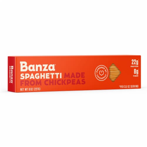 Banza® Chickpea Spaghetti Pasta Perspective: right