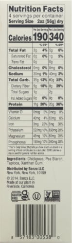 Banza® Chickpea Rigatoni Pasta Perspective: right