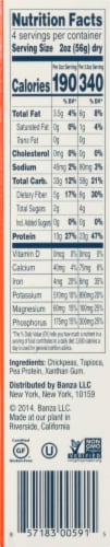 Banza® Chickpea Alphabets Pasta Perspective: right