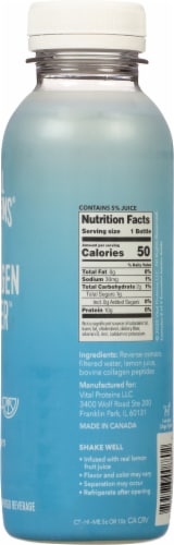 Vital Proteins®  Collagen Lemon Slice Flavored Bottled Water Perspective: right