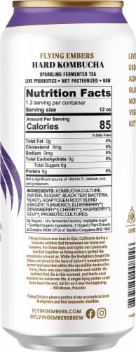 Flying Embers Ancient Berry Organic Hard Kombucha Single Can Perspective: right