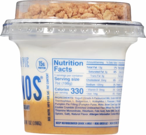 Ellenos® Pumpkin Pie Greek Yogurt Cup Perspective: right