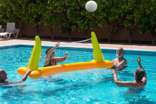 Botabee Classic White (7.8 ) Pool Volleyball | Standard Size Water Volleyball Perspective: right