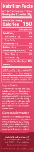 Home Free® Mini Chocolate Chip Cookies Perspective: right