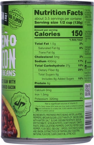 Serious Bean Co.® Jalapeno and Bacon Baked Beans Perspective: right