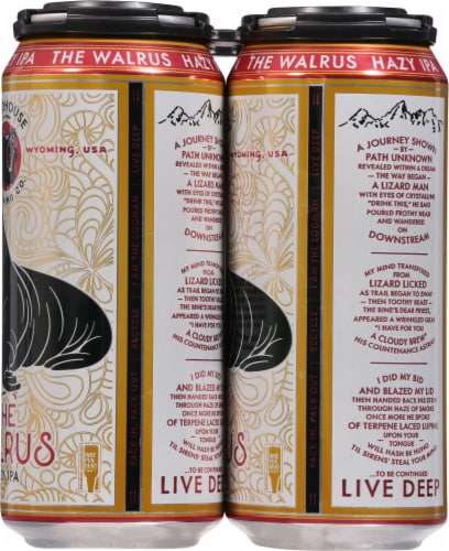 Roadhouse Brewing Co. The Walrus Haxy IPA Perspective: right