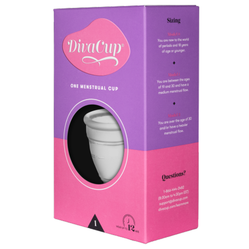 The DivaCup® Model 1 Menstrual Cup Perspective: right