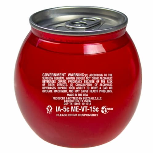 Buzzballz Cran Blaster Cranberry Cocktail Perspective: right