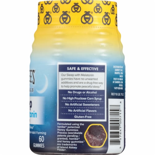 Zarbee’s Naturals Natural Mixed Fruit Flavor Sleep with Melatonin Gummies Perspective: right