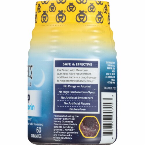 Zarbee’s Naturals Natural Mixed Fruit Flavor Sleep with Melatonin Gummies Perspective: right