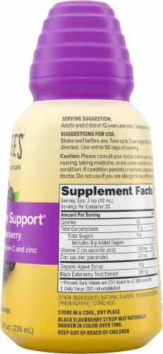 Zarbee's® Daily Immune Support with Elderberry Adult Dietary Supplement Perspective: right
