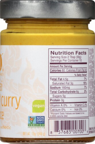 Watcharee's® Thai Yellow Curry Sauce Perspective: right