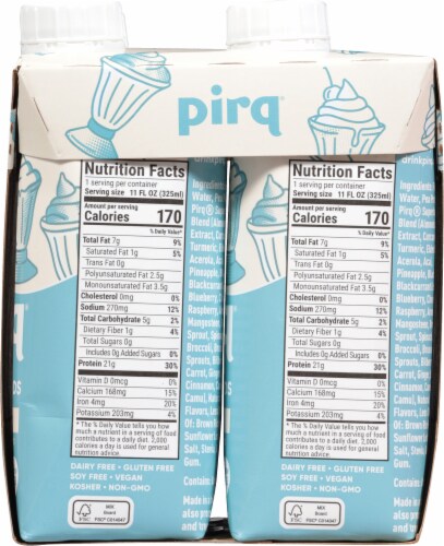 Pirq® Golden Vanilla Plant-Based Protein Shake Perspective: right