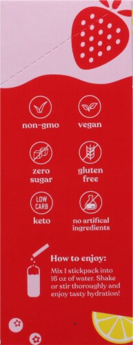 Pirq® Fruit Punch Electrolyte and Curcumin Dink Mix Packets Perspective: right